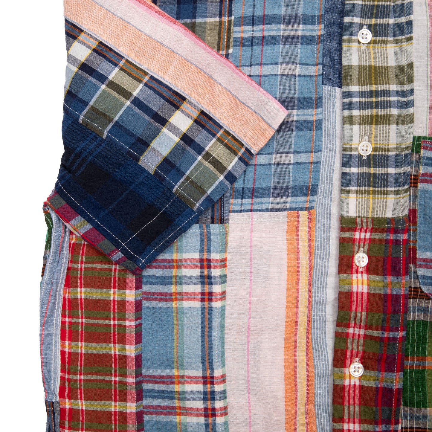 Original Madras Patchwork Short Sleeve Shirt