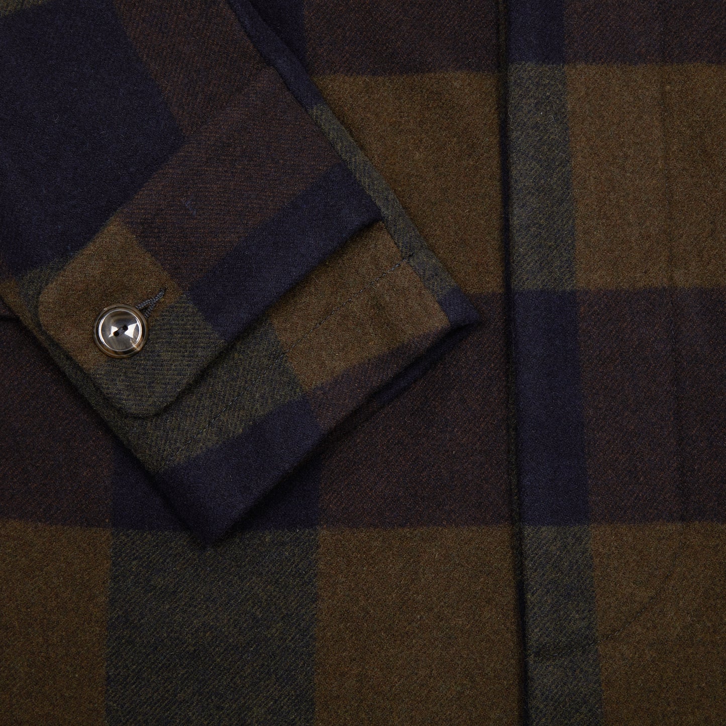 Original Vintage Style Wool Check Coat in Unica