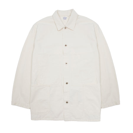 Orslow Original Napped Twill Utility Coverall in Ecru