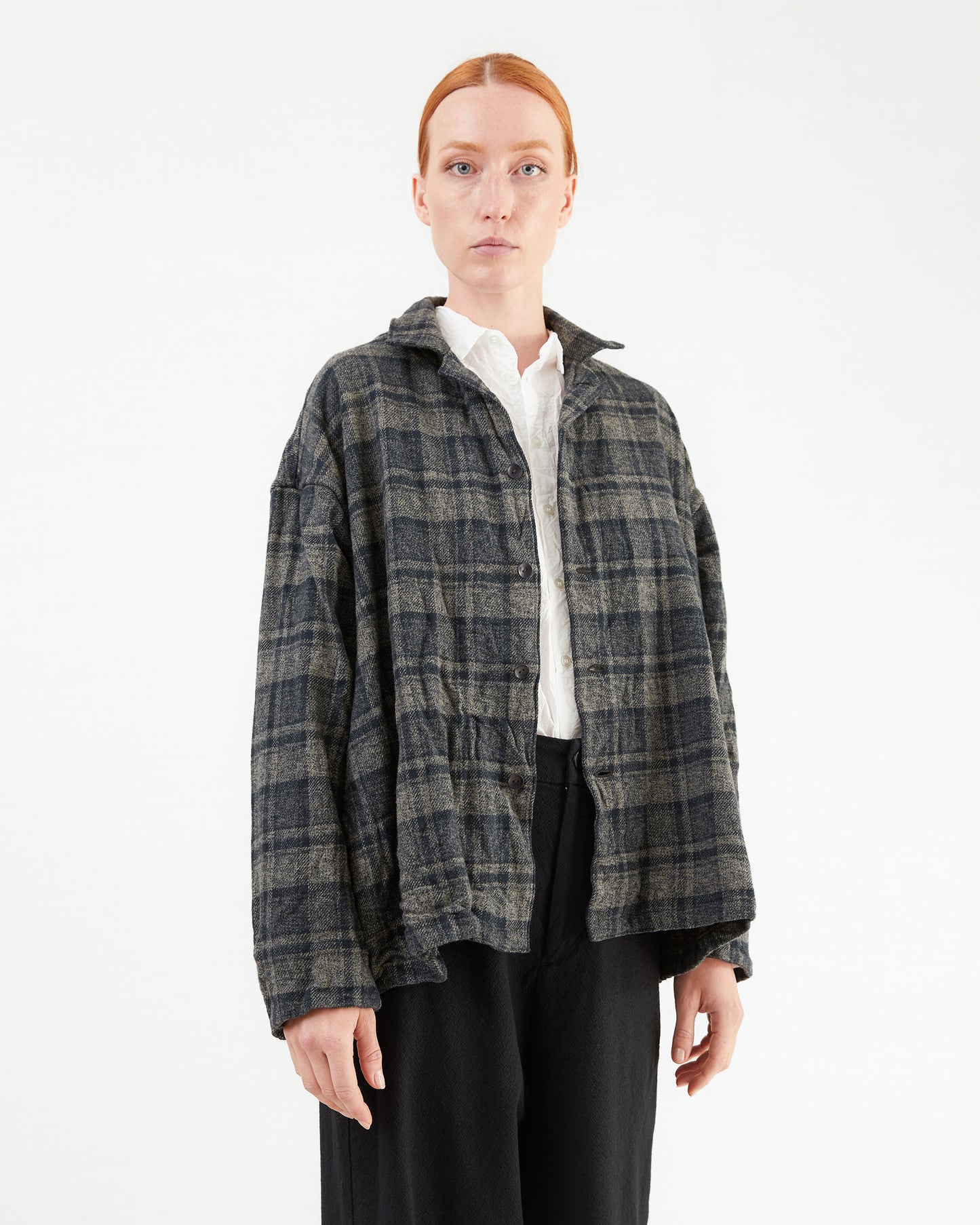 Pas de Calais Triple Low Twist Cotton Coverall in Charcoal