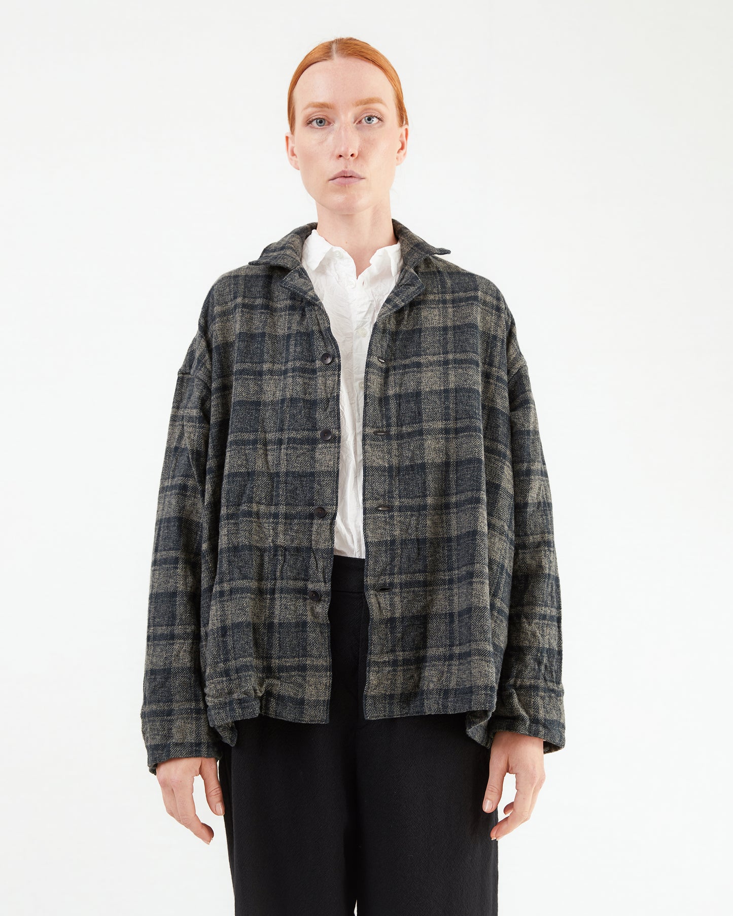 Pas de Calais Triple Low Twist Cotton Coverall in Charcoal