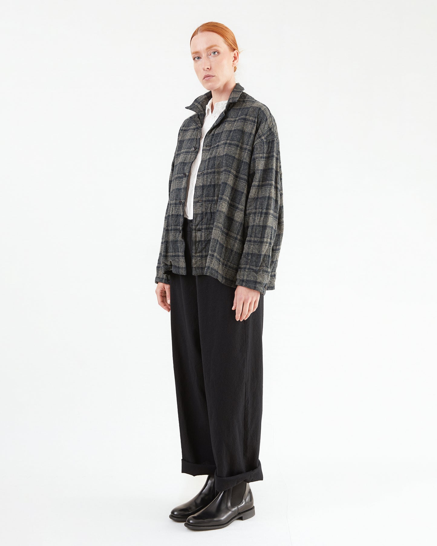 Pas de Calais Triple Low Twist Cotton Coverall in Charcoal