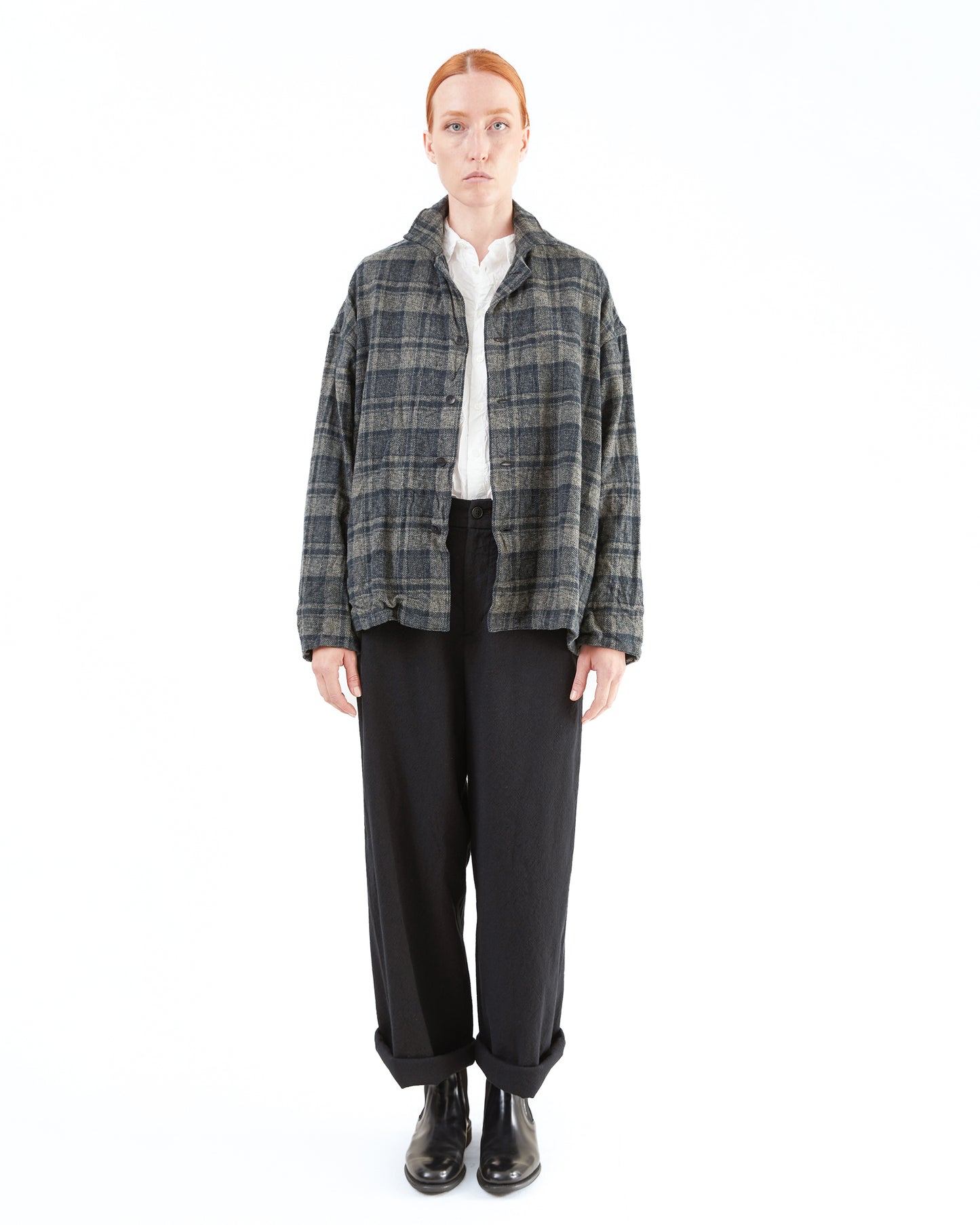 Pas de Calais Triple Low Twist Cotton Coverall in Charcoal