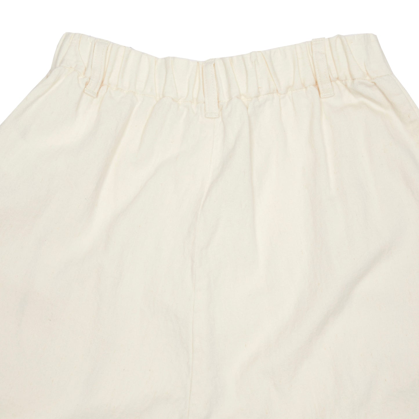 Pas de Calais Linen Cotton Satin Wide Trousers in Natural 3