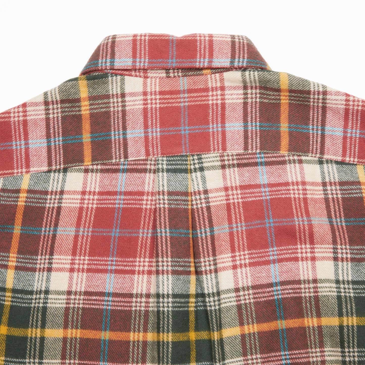 Portuguese Flannel Albi Flannel Shirt in Coral/Green Check
