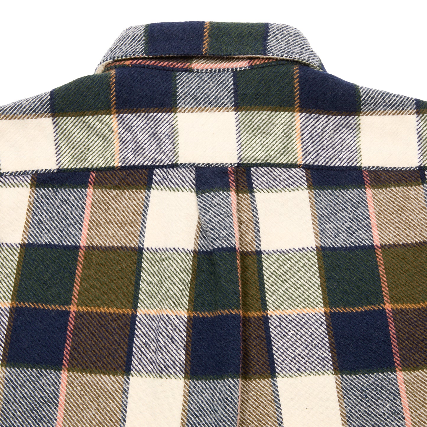 Portuguese Flannel Pine Flannel Shirt Green x Navy Check