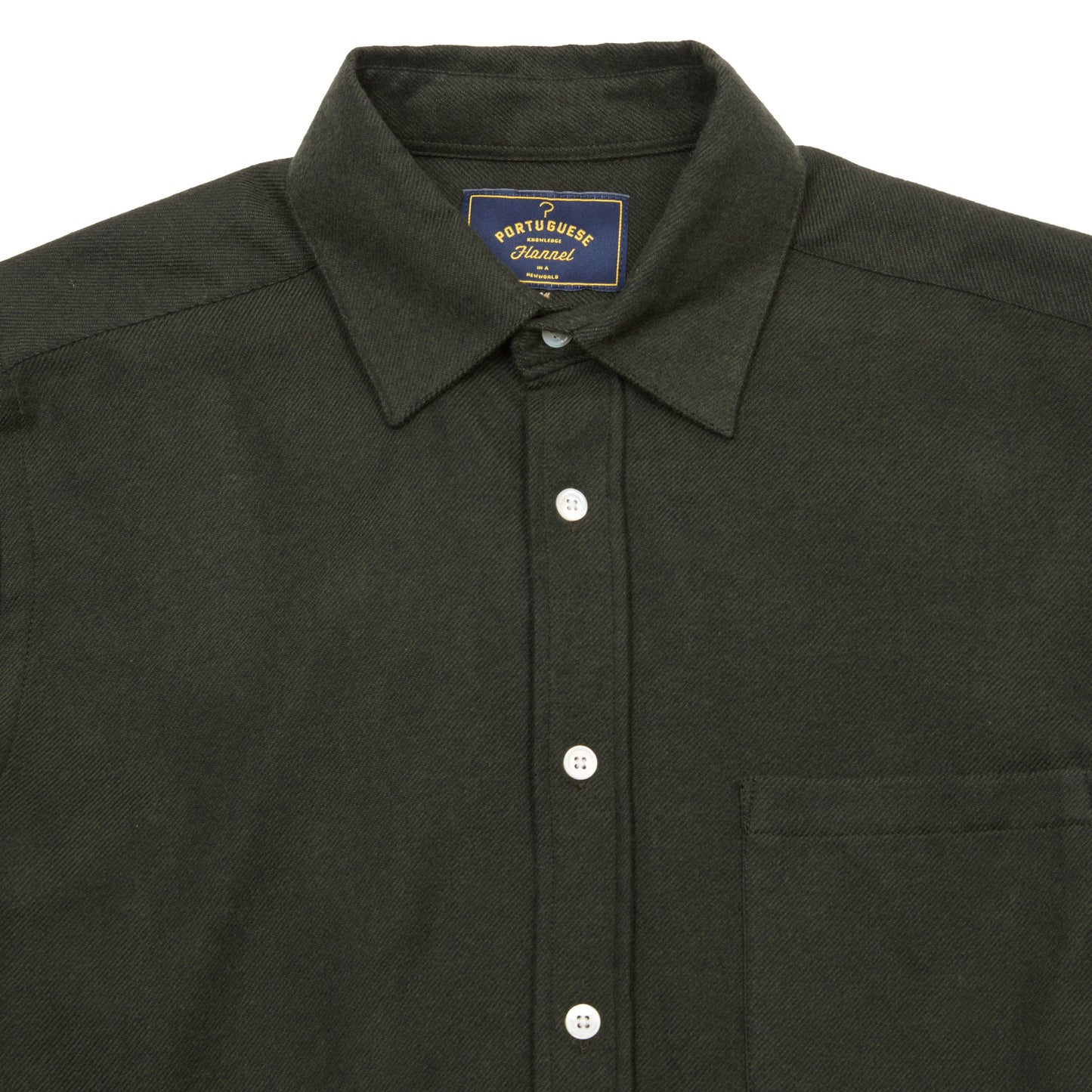 Portuguese Flannel Teca 2.0 Flannel Shirt in Forest