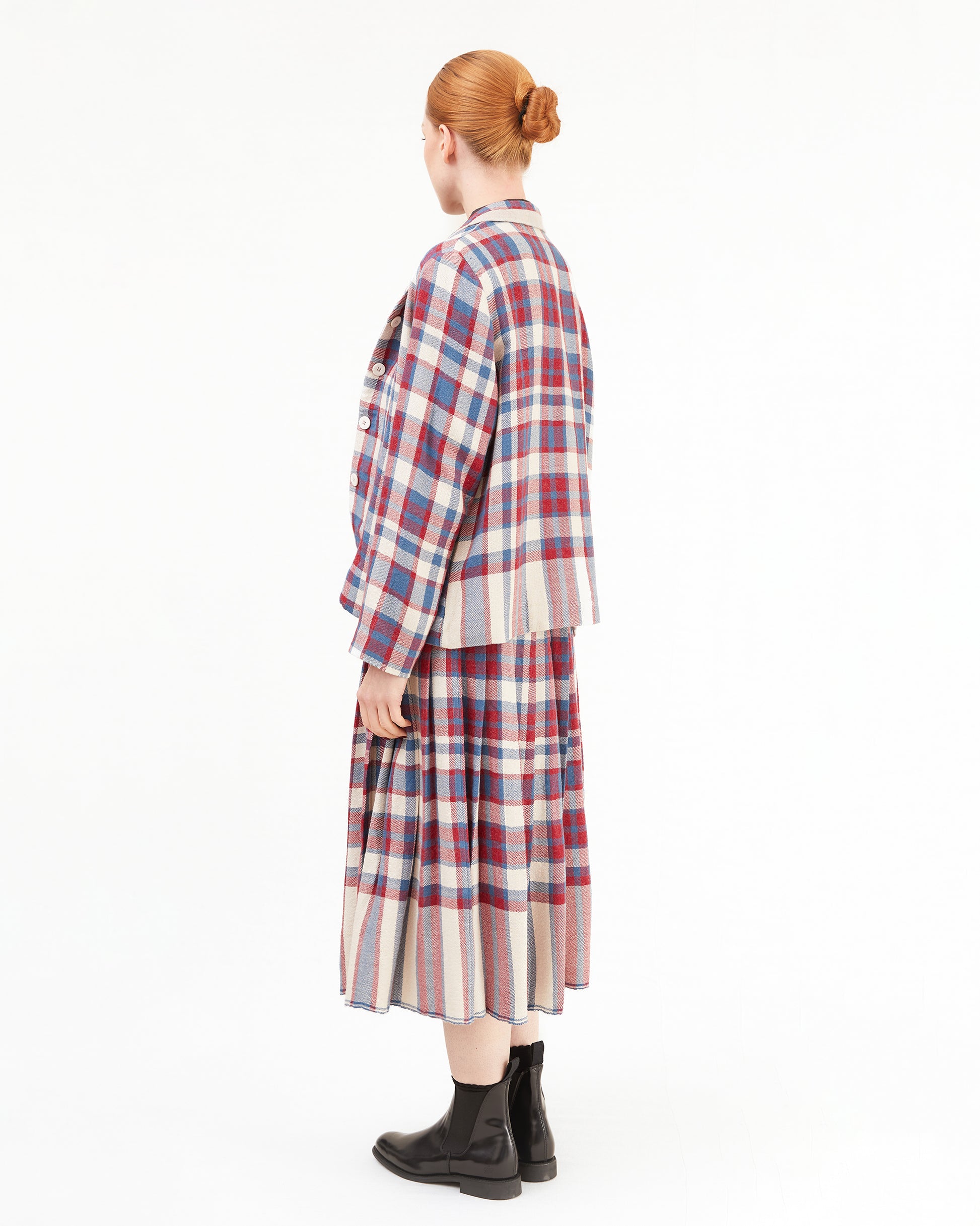 Runaway Bicycle Leo Short Jacket in Checks