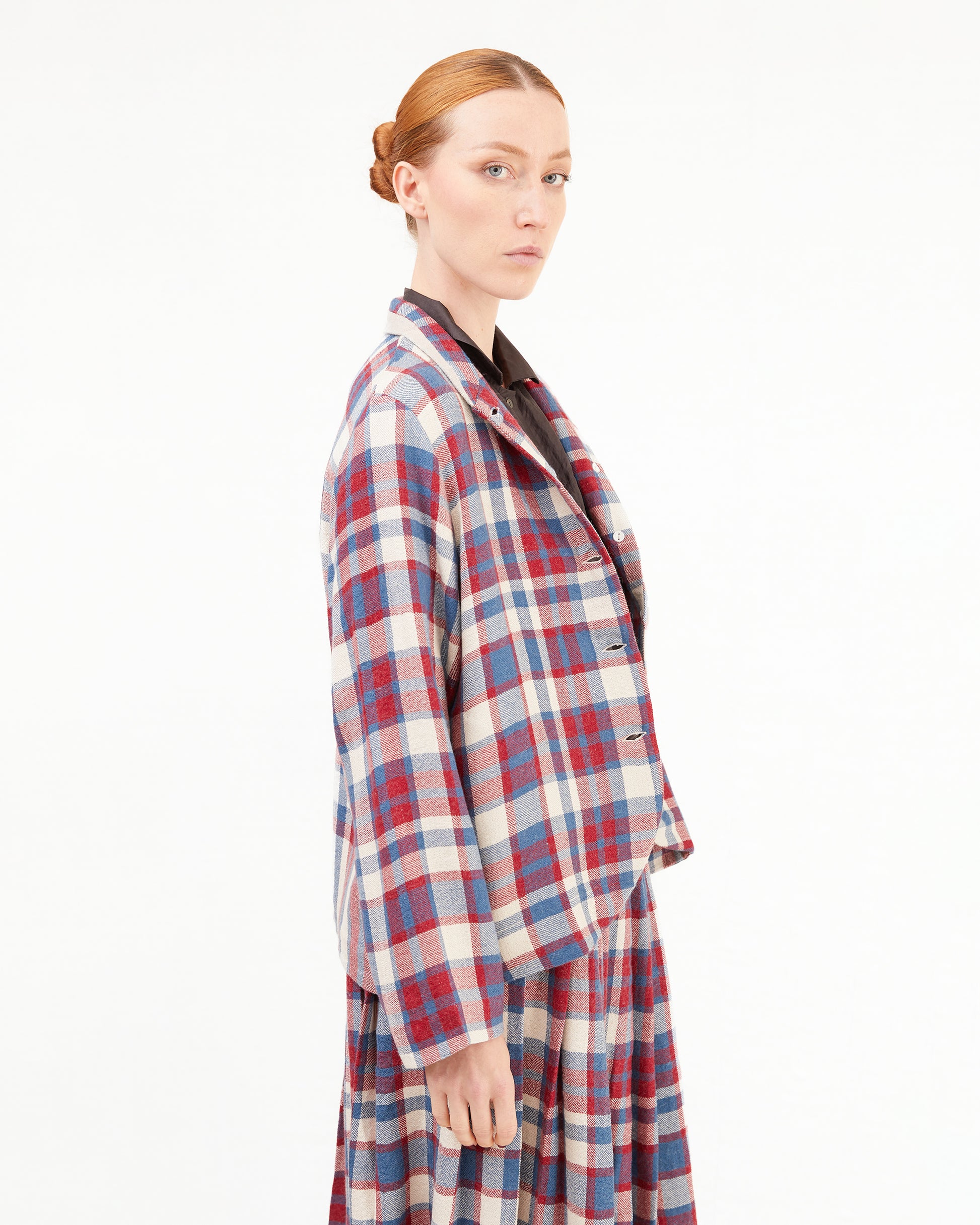 Runaway Bicycle Leo Short Jacket in Checks