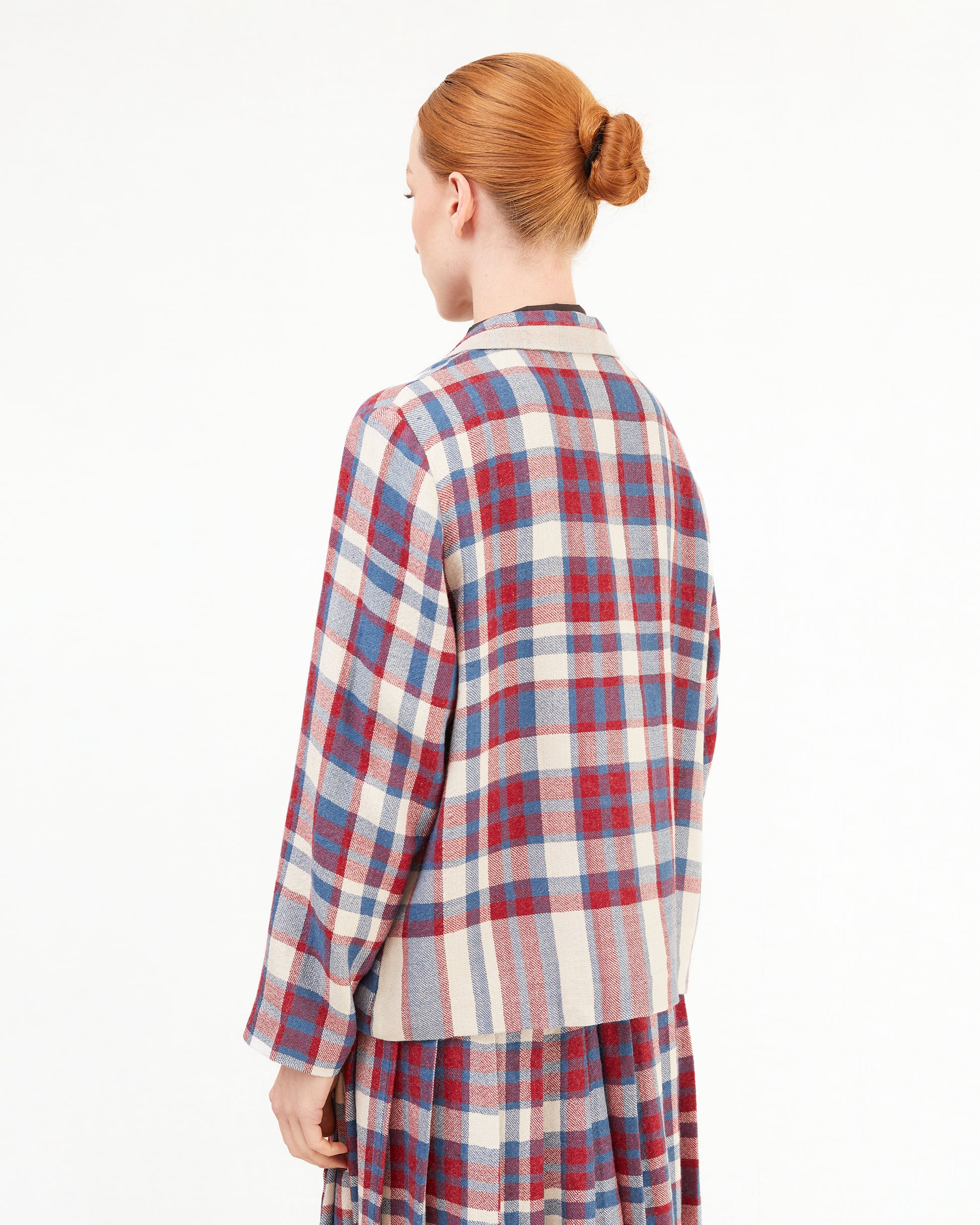 Runaway Bicycle Leo Short Jacket in Checks