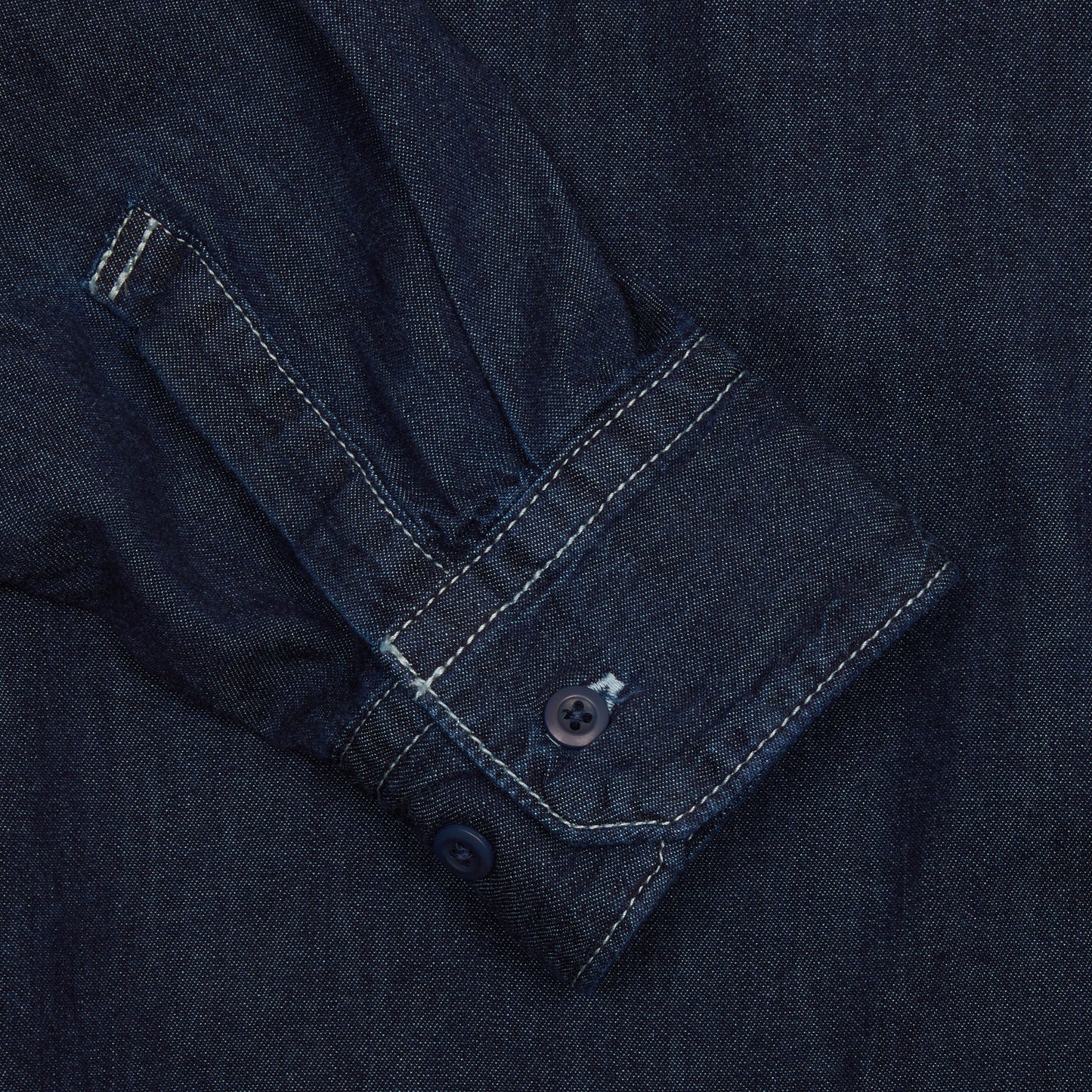 Sage De Cret Denim Work Shirt in Navy