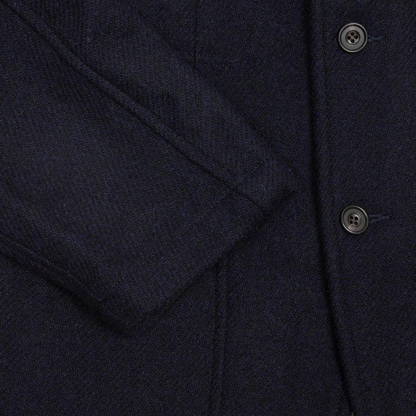 Sage de Cret Harris Tweed Tailored Jacket in Navy