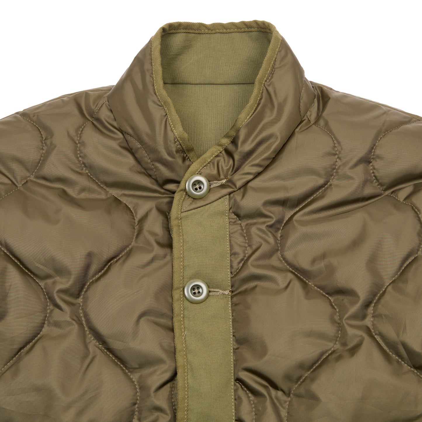 Sage de Cret Reversible Stand Collar Jacket in Olive