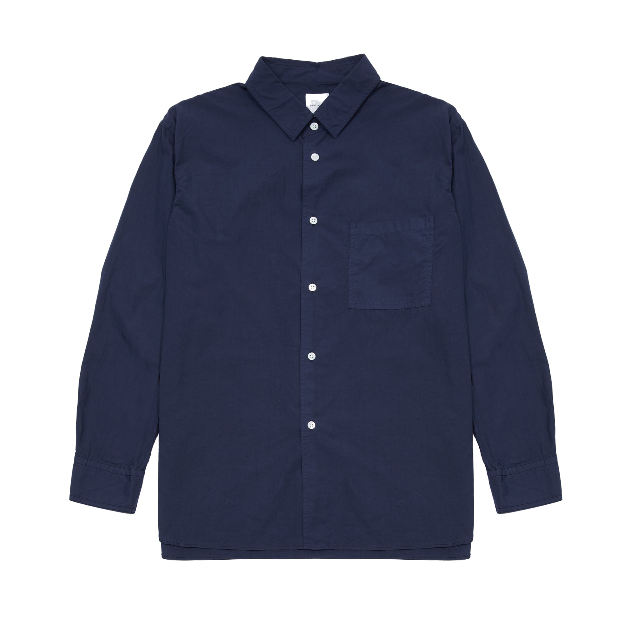 Sage De Cret Cotton Regular Shirt in Navy – Dick's Edinburgh