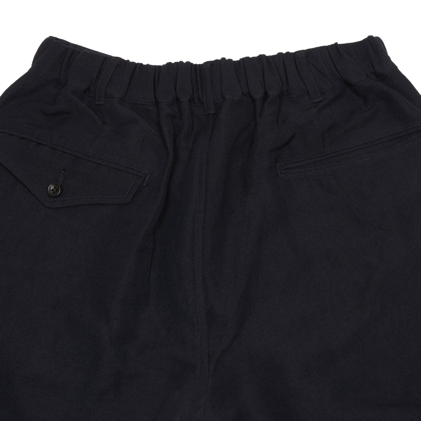 Sage De Cret Wool Linen Serge Tapered Pants in Navy