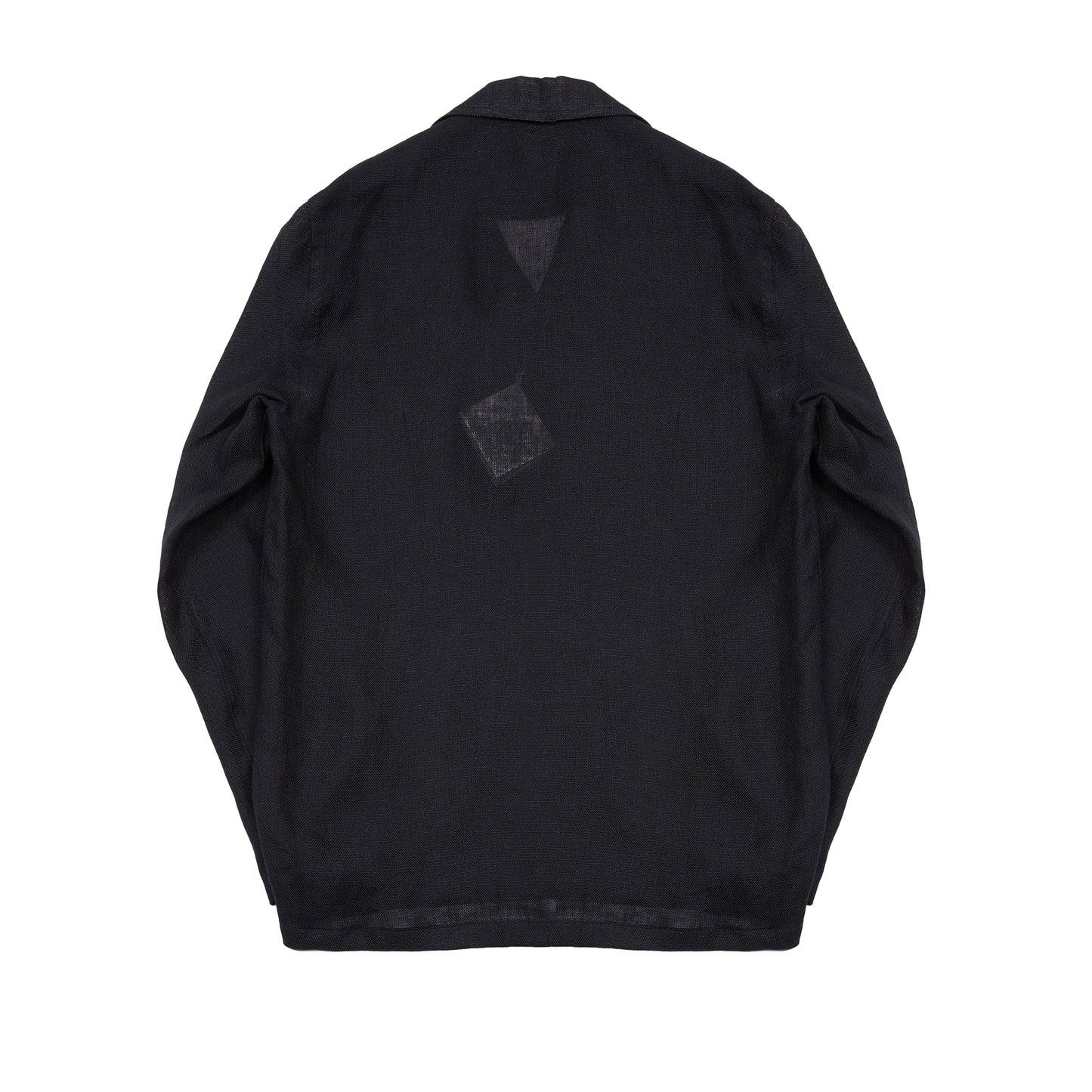 Salvatore Piccolo Vietnam Linen Overshirt in Black