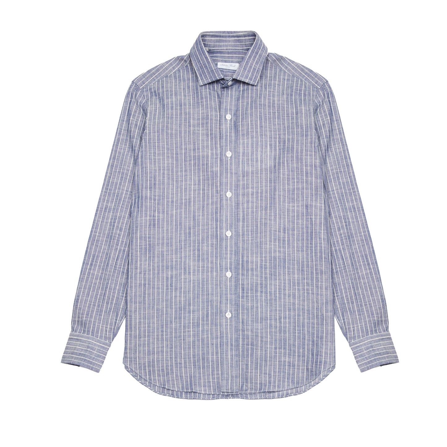 Salvatore Piccolo Classico Shirt in Blue x White Stripe