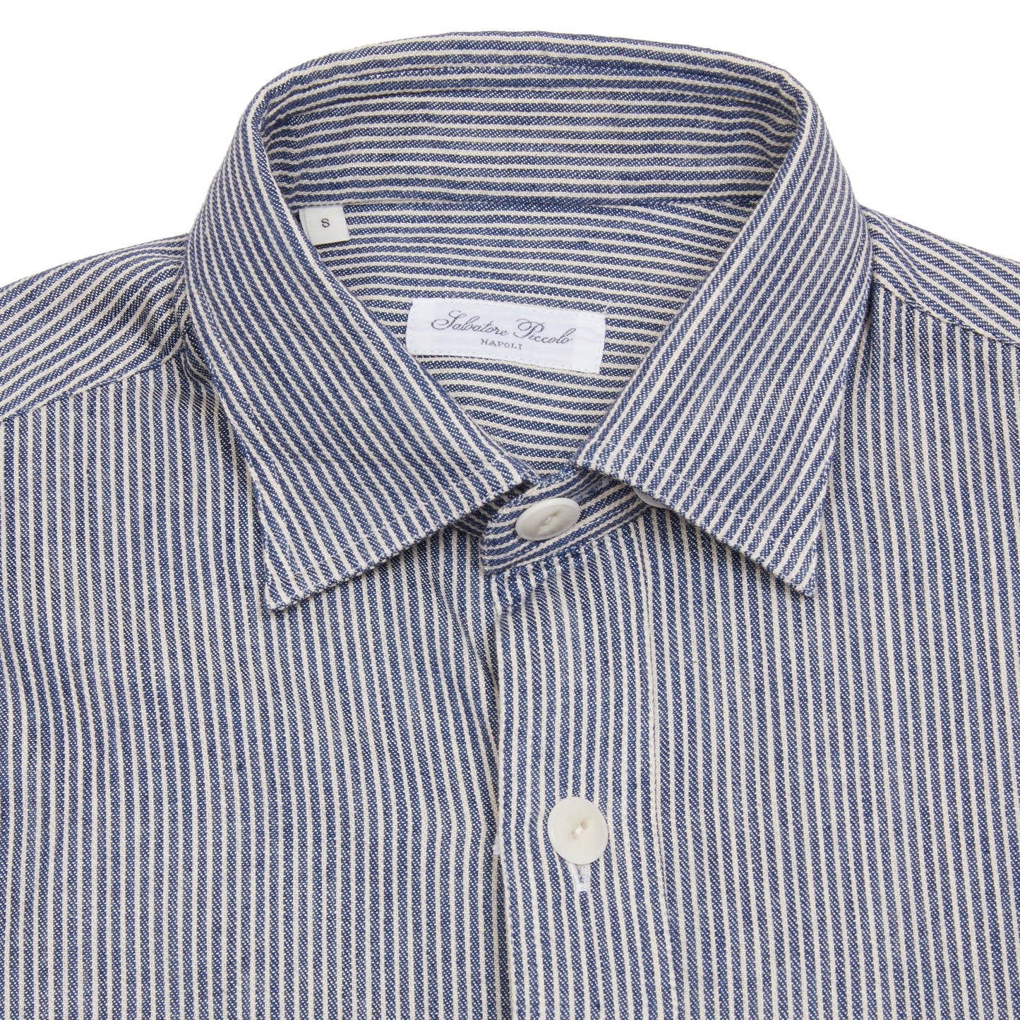 Salvatore Piccolo Steve Work Shirt in Hickory Stripe