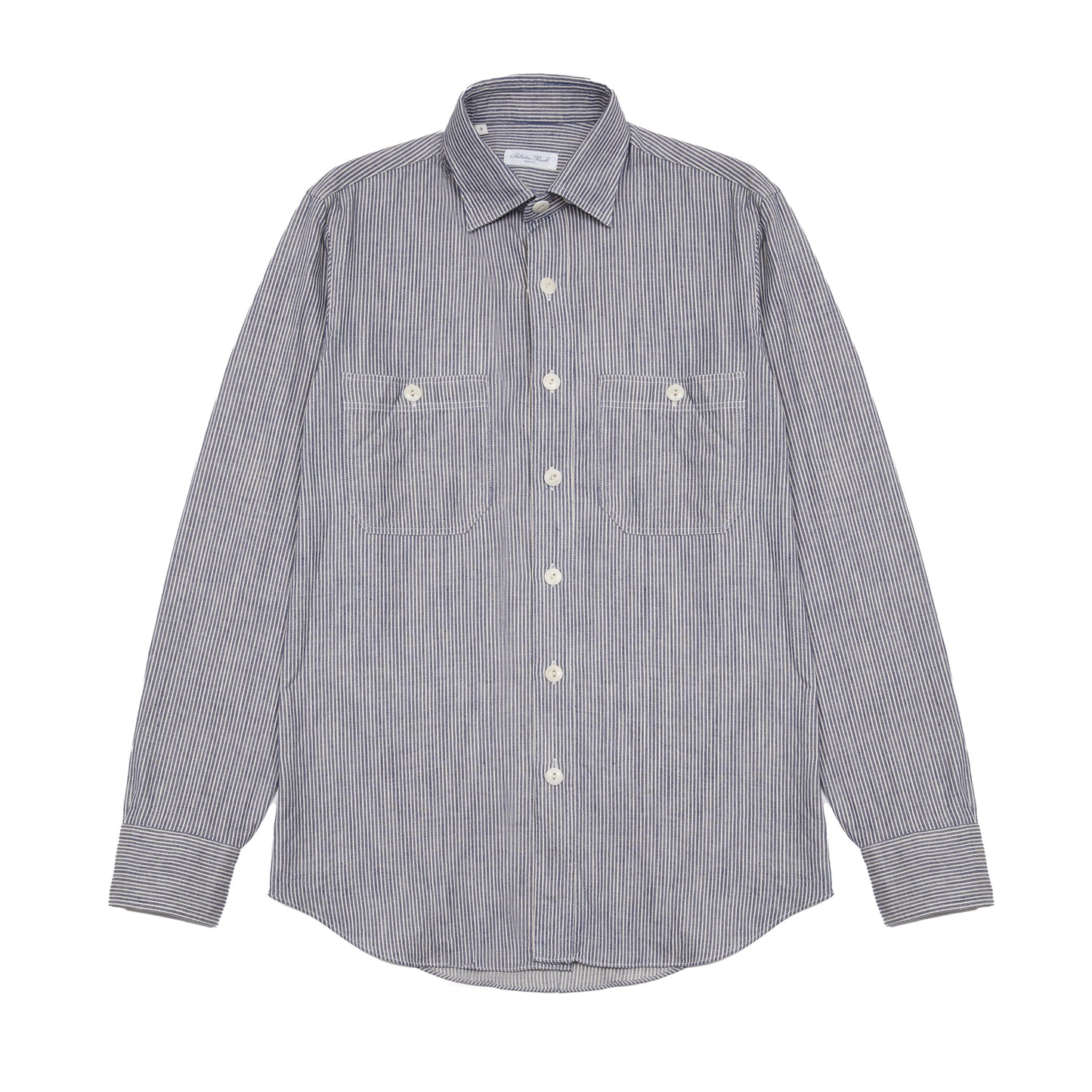 Salvatore Piccolo Steve Work Shirt in Hickory Stripe