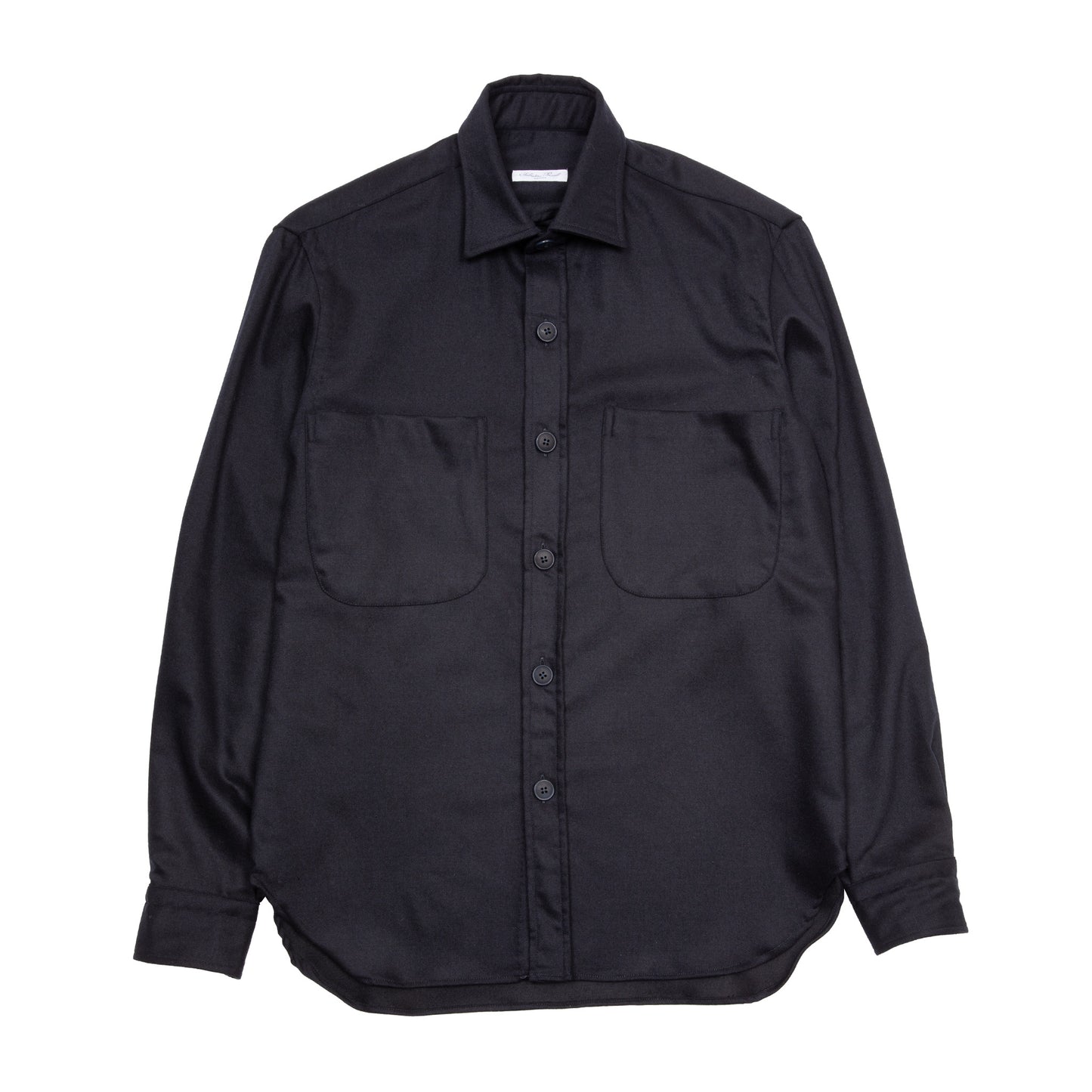 Salvatore Piccolo Tedd Wool/Cashmere Overshirt in Navy