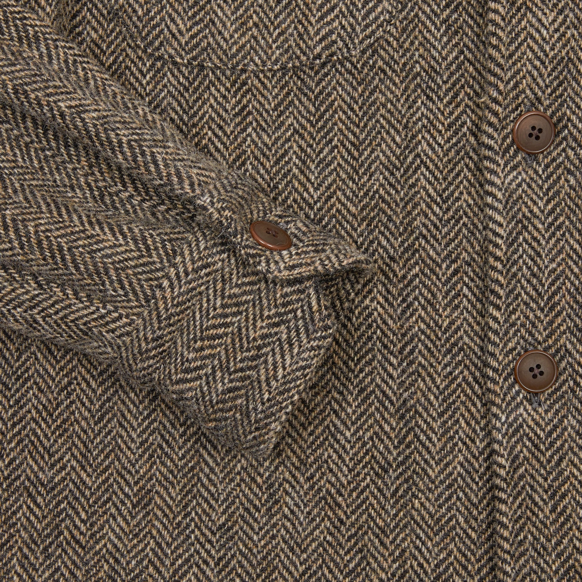 Salvatore Piccolo Zima Wool Overshirt in Grey Herringbone