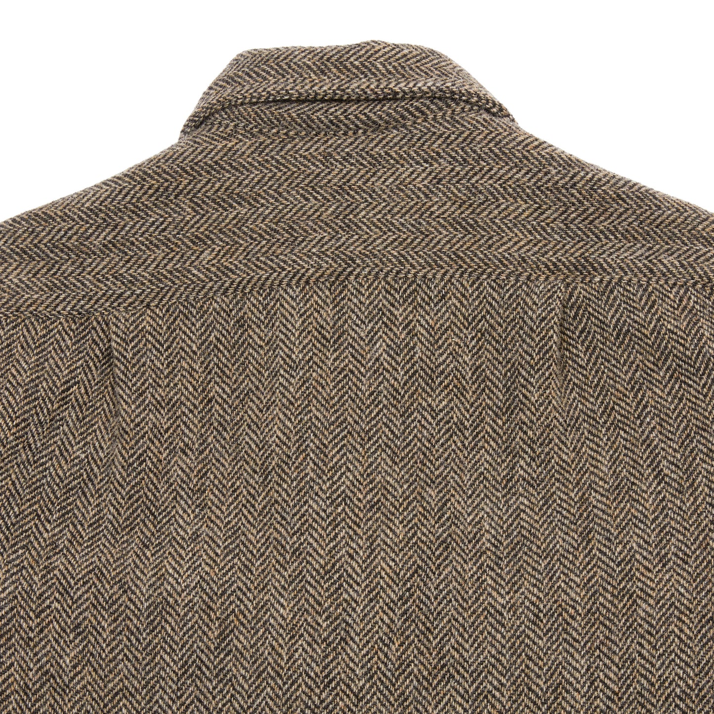 Salvatore Piccolo Zima Wool Overshirt in Grey Herringbone
