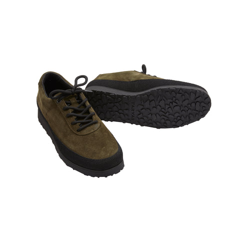 The Explorer is constructed out of a water repellant suede upper and a rubberised canvas mudguard. The perfect shoe for bridging the gap between the city and more serious outdoor environments.      Made in Portugal 