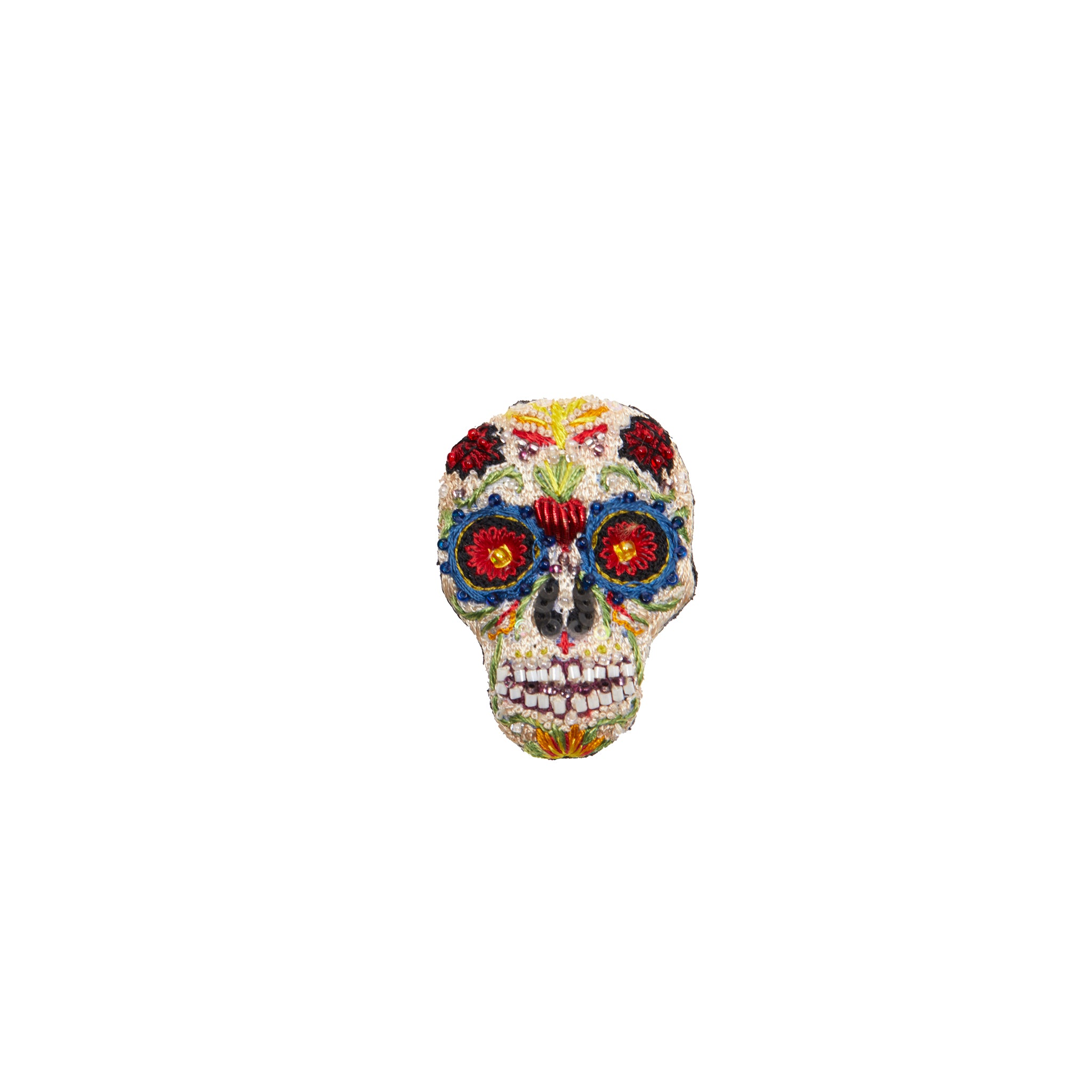 Skeleton Lapel Pin - Gold Tone Skull Brooch With Top Hat - 0.75 Inch Gothic Accessory - View #10