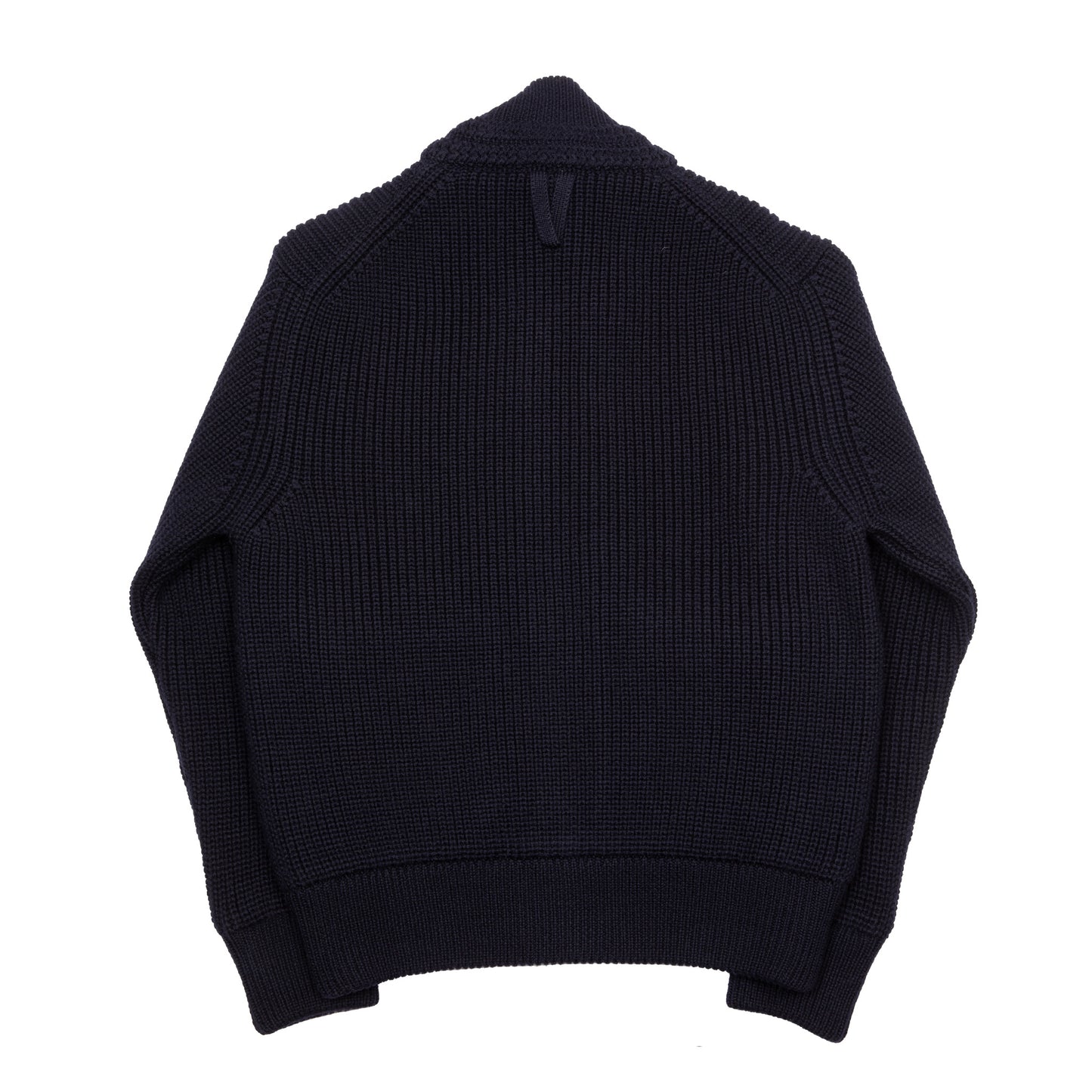 Valstar Valstarino Knitted Virgin Wool Jacket in Navy