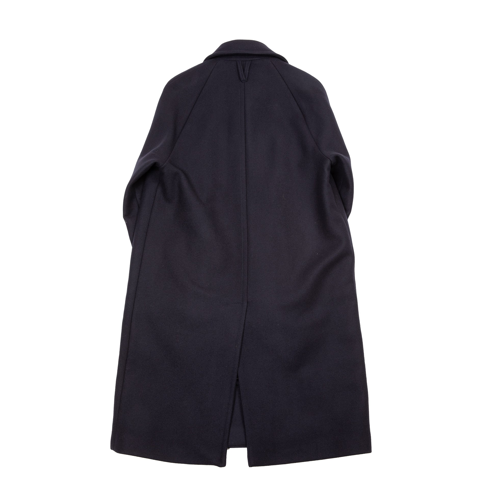 Valstar Vittoria Felted Virgin Wool Overcoat in Navy