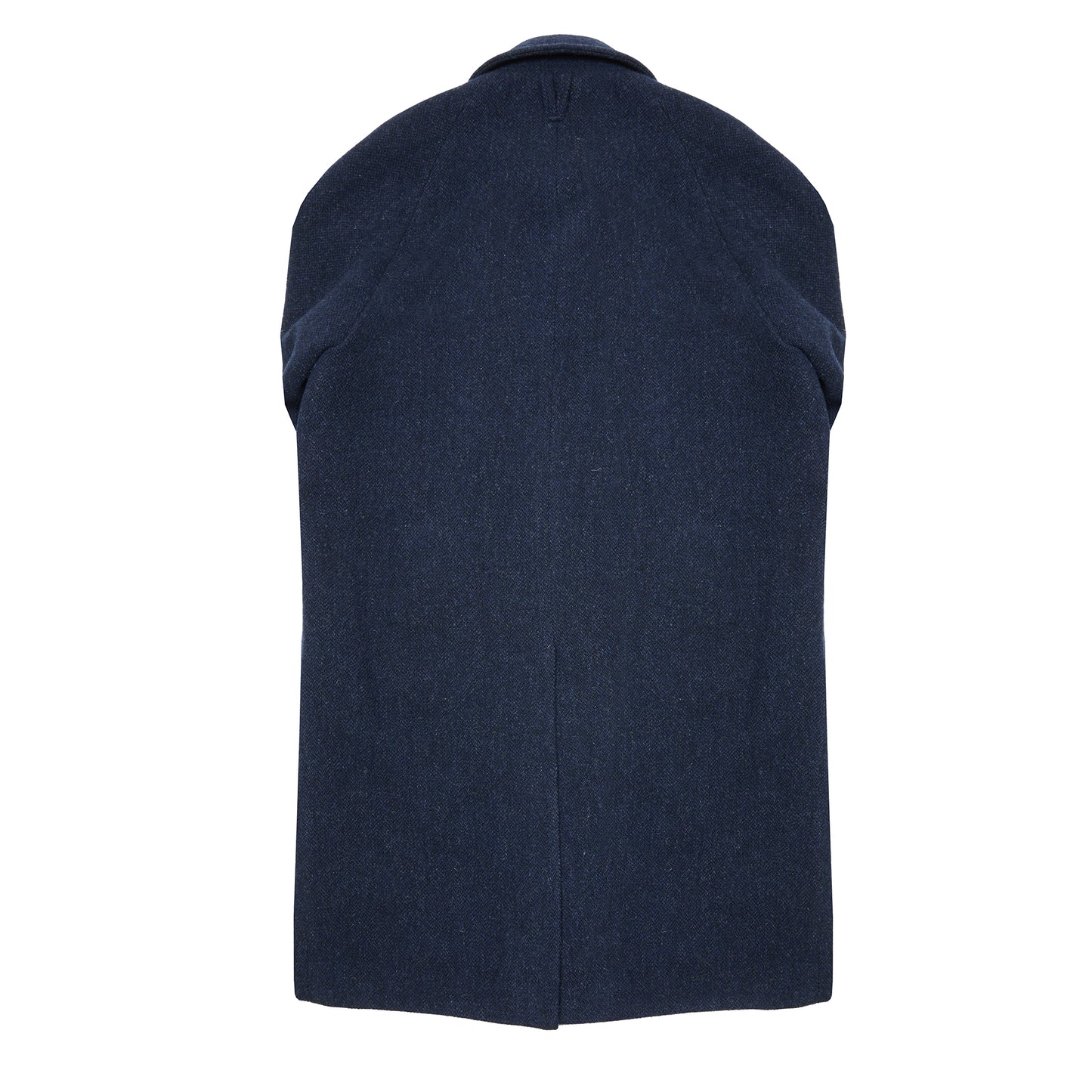 Valstar Vittoria Broken Twill Virgin Wool Overcoat in Navy/Blue