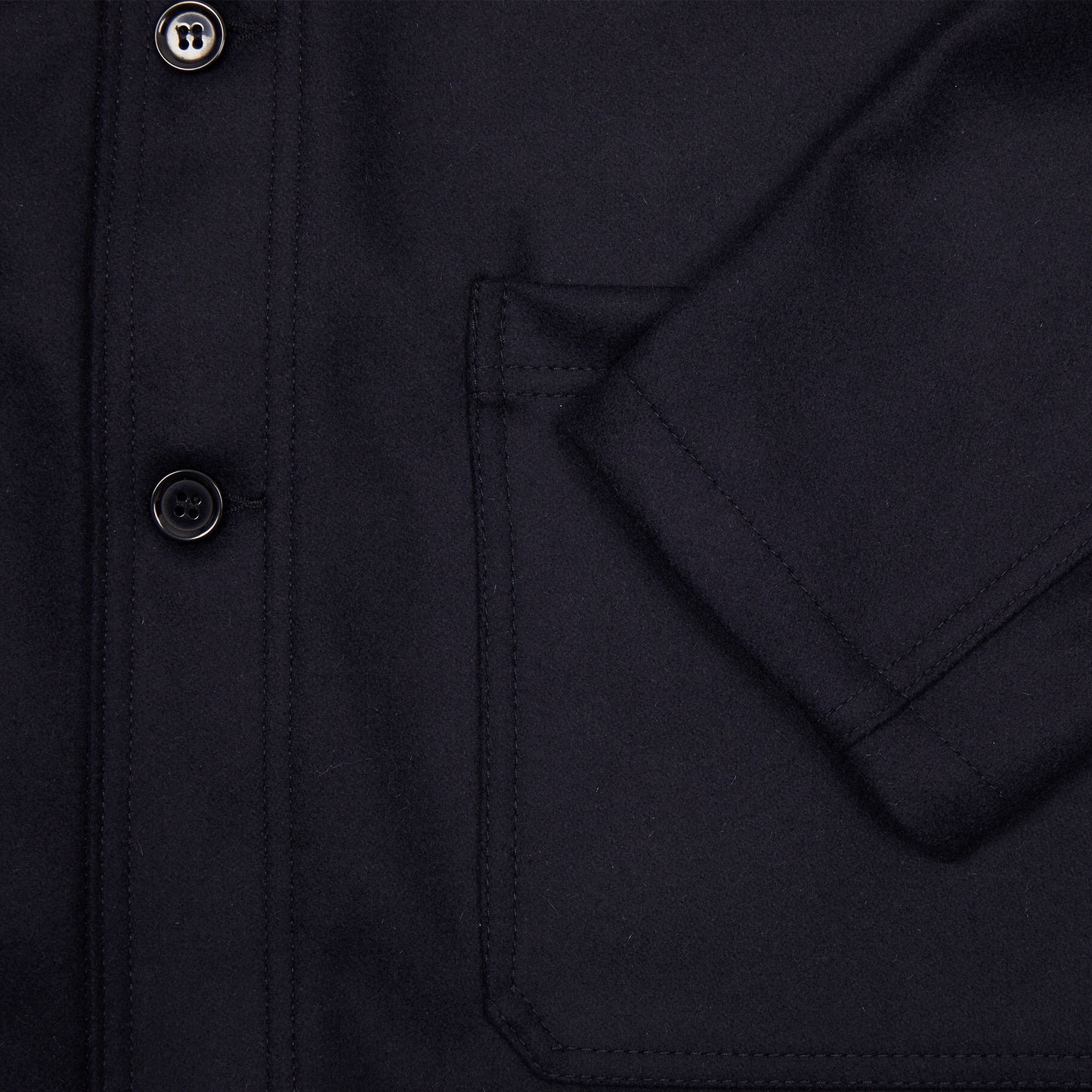 Vetra 2F05/4 Marine Melton Wool Jacket in Navy