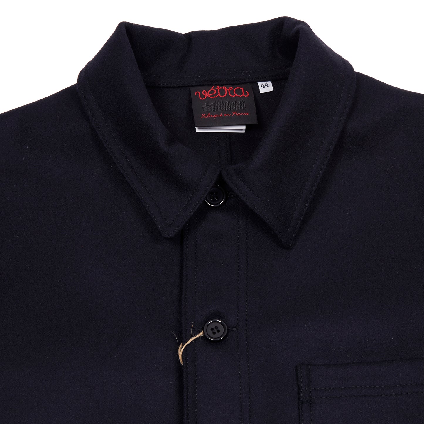 Vetra 2F05/4 Marine Melton Wool Jacket in Navy