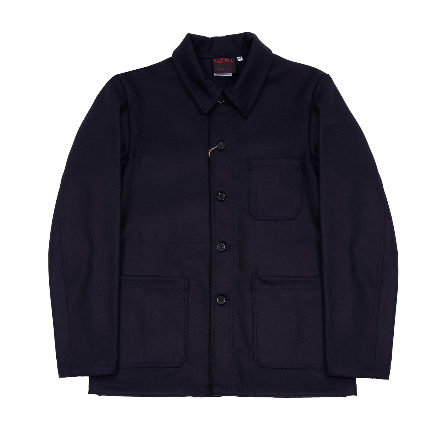 Vetra 2F05/4 Marine Melton Wool Jacket in Navy