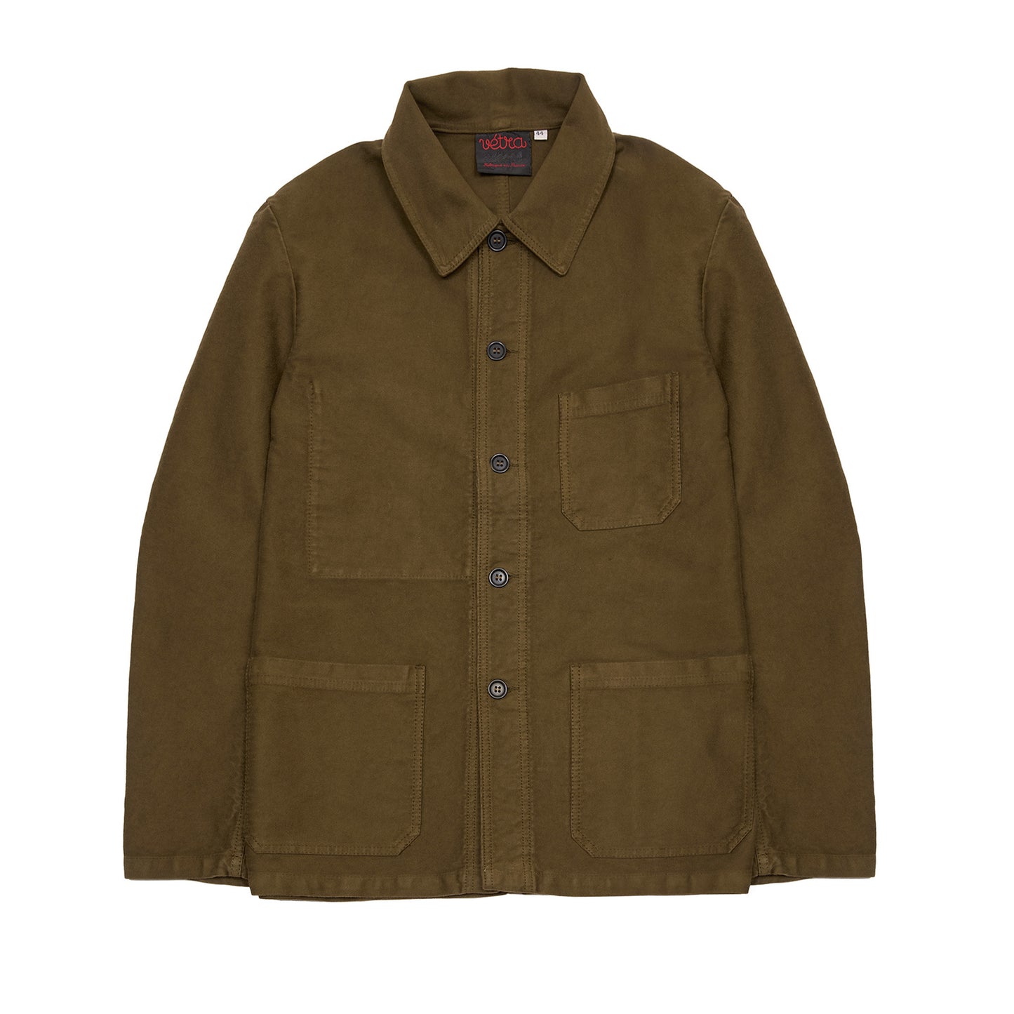 Vetra 3MC6/5 French Moleskin Workwear Jacket in Conifer
