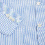 Workwear blazer in lightweight cotton seersucker. 100% cotton. Made in France.