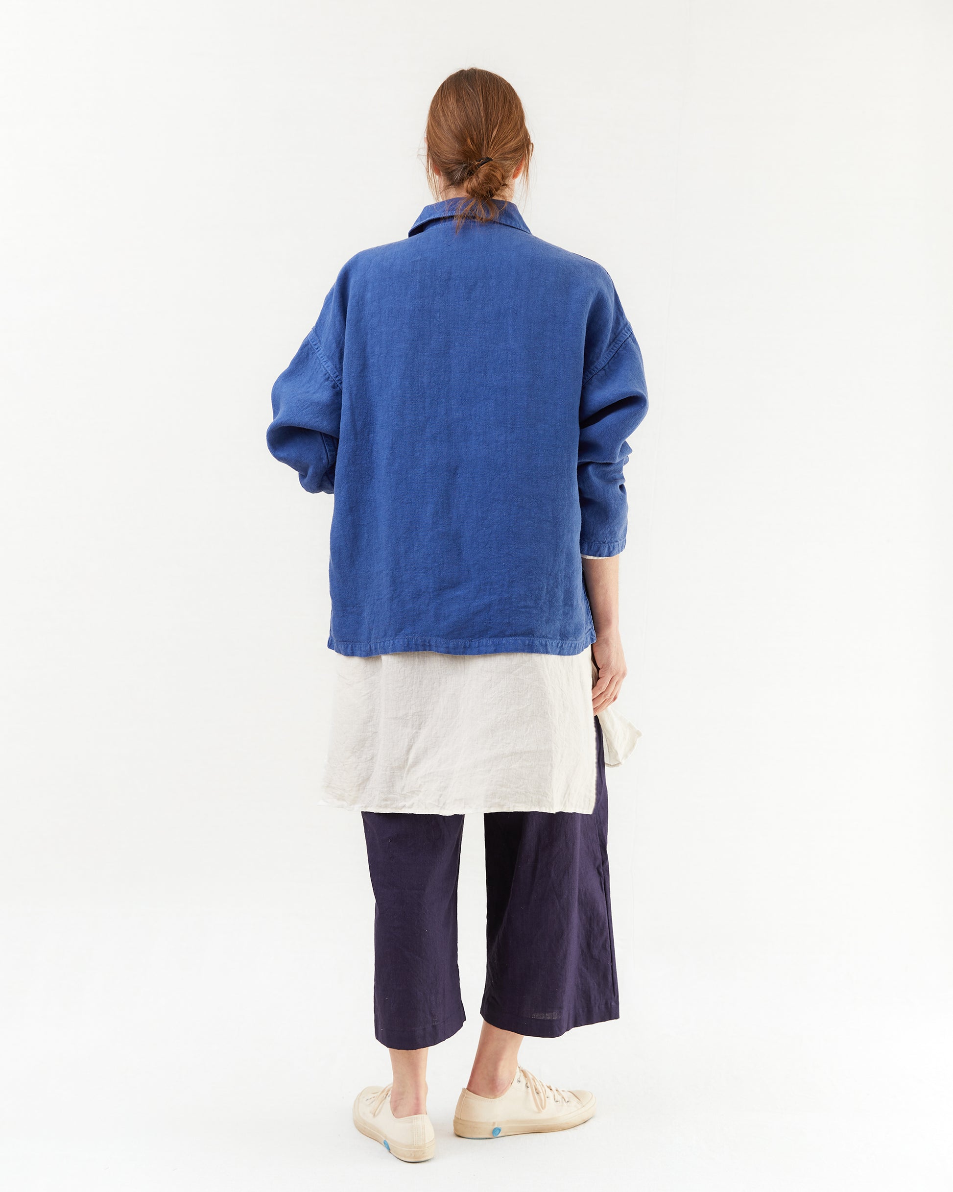 Vetra Women's 3L39/6L Heavy Linen Jacket in Peacock