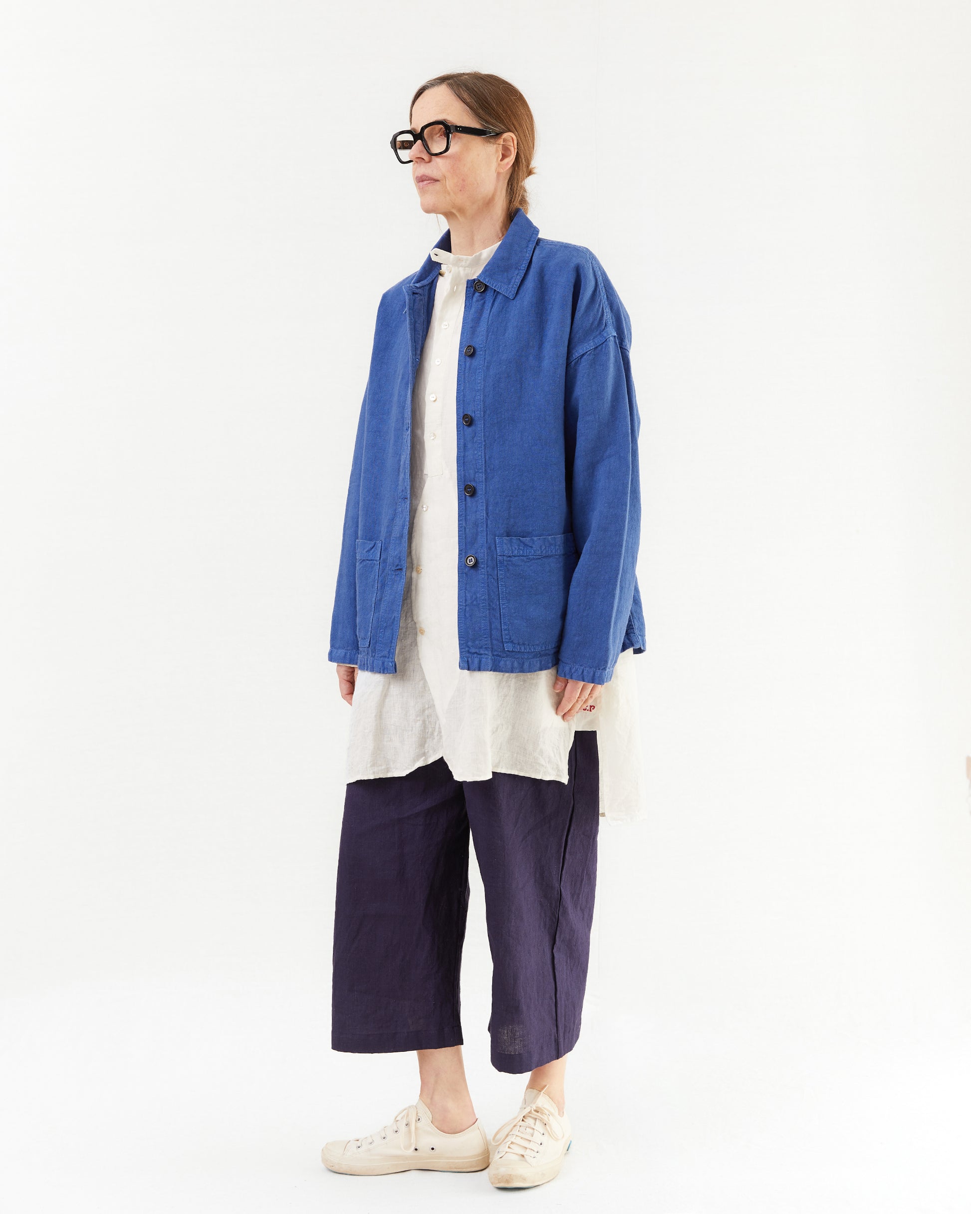 Vetra Women's 3L39/6L Heavy Linen Jacket in Peacock