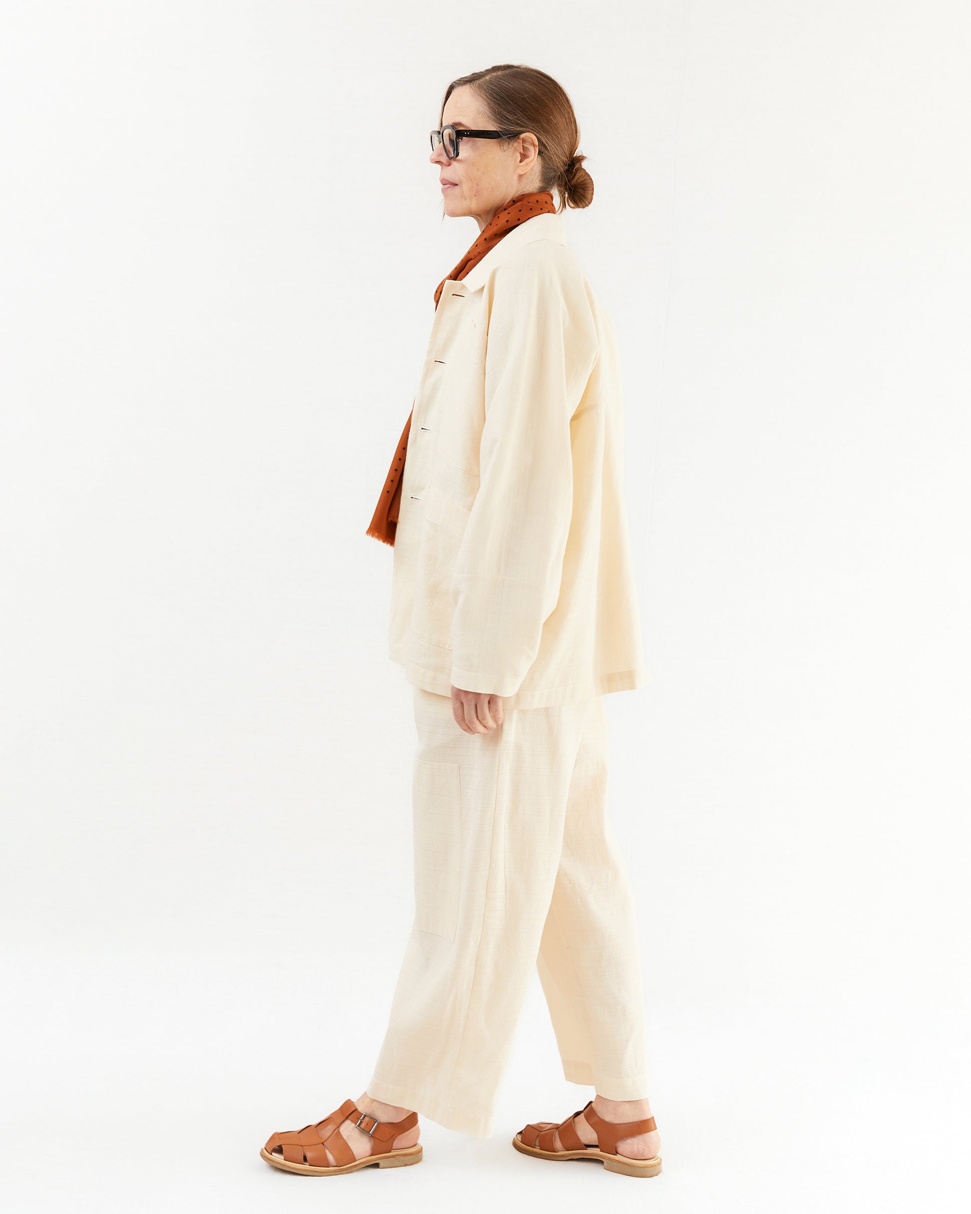 Wright + Doyle Gatherers Trousers in Alabaster