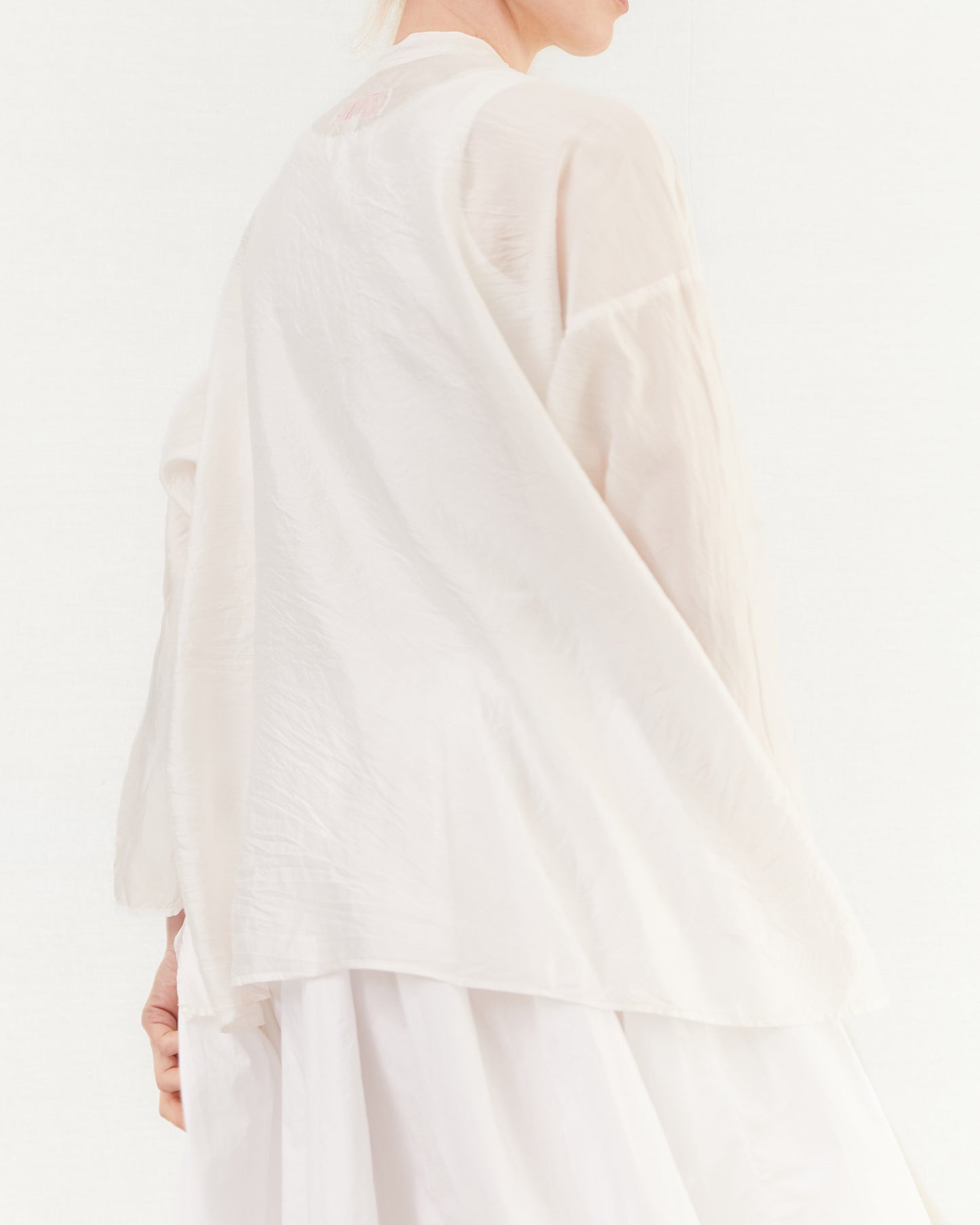 Manuelle Guibal Shirt Mao Shylk in Blush