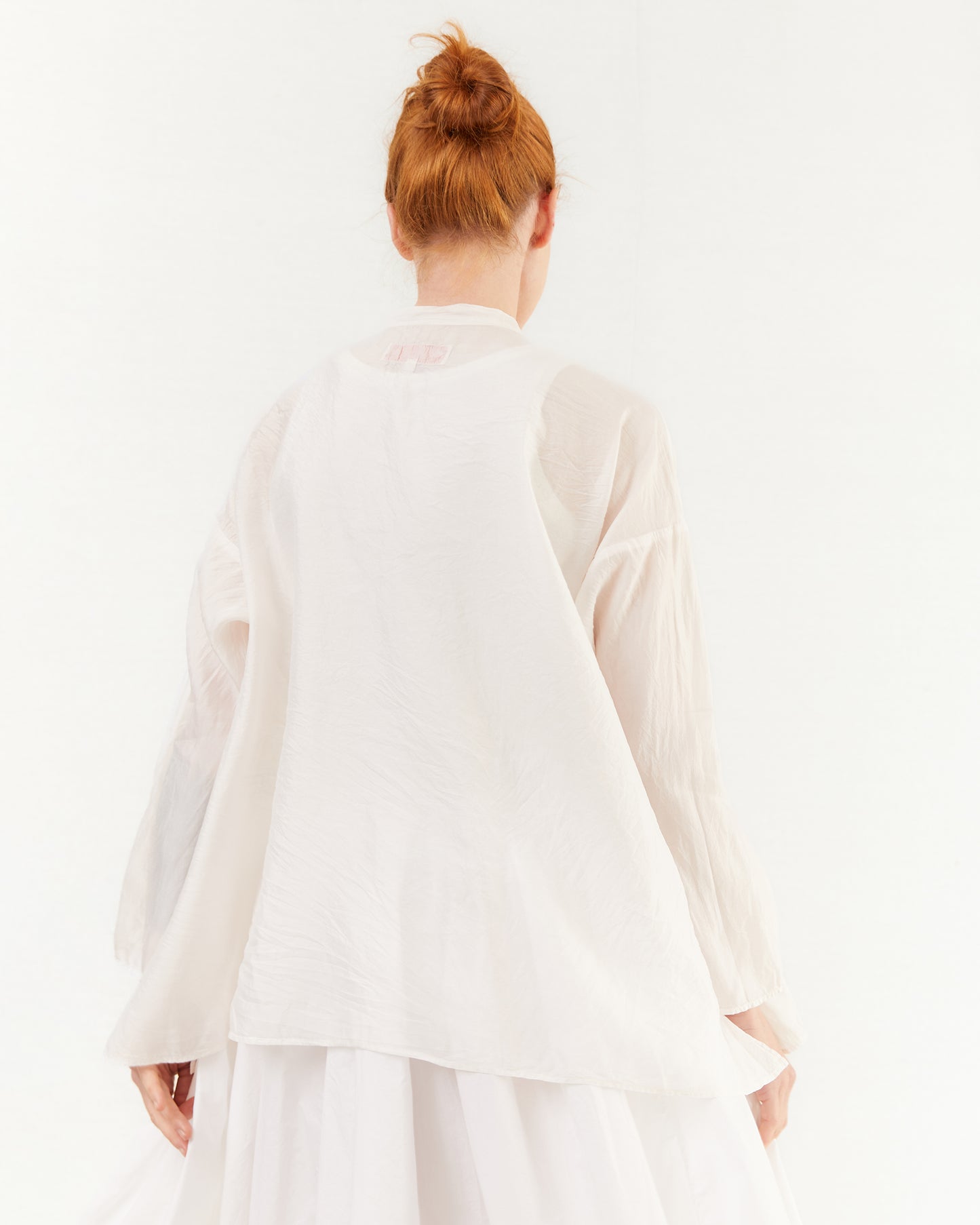 Manuelle Guibal Shirt Mao Shylk in Blush