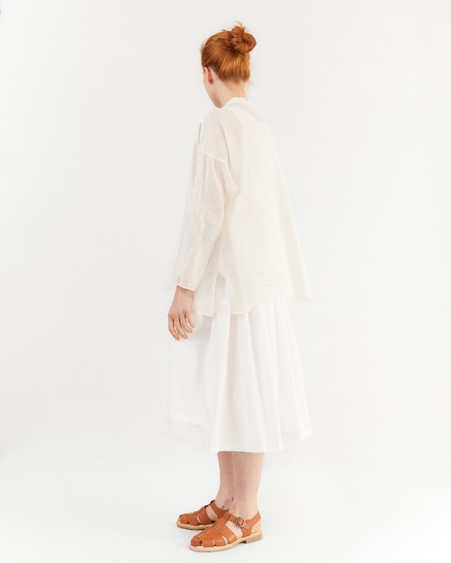 Manuelle Guibal Shirt Mao Shylk in Blush