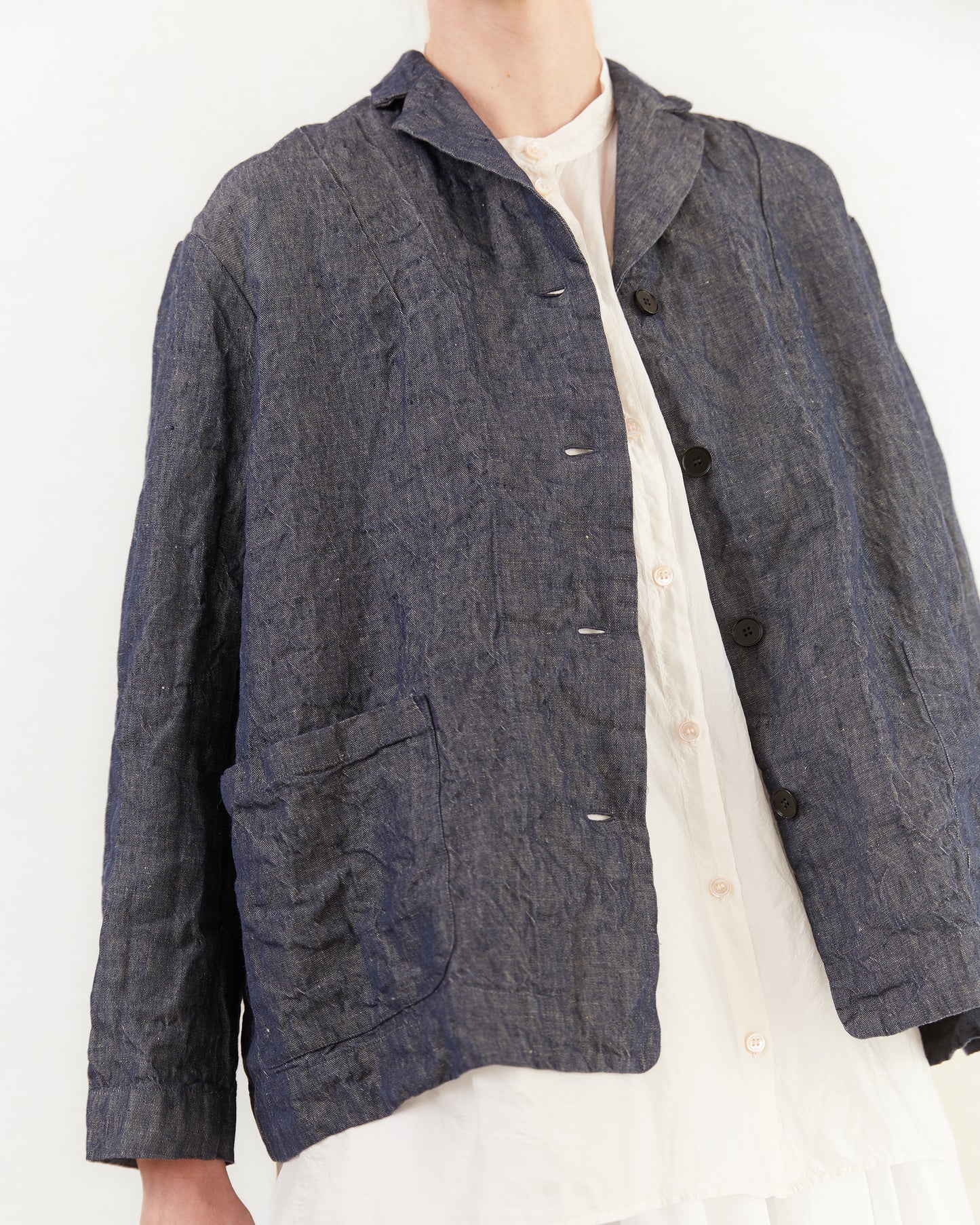 Manuelle Guibal Oversized Jacket Lijian in Denim