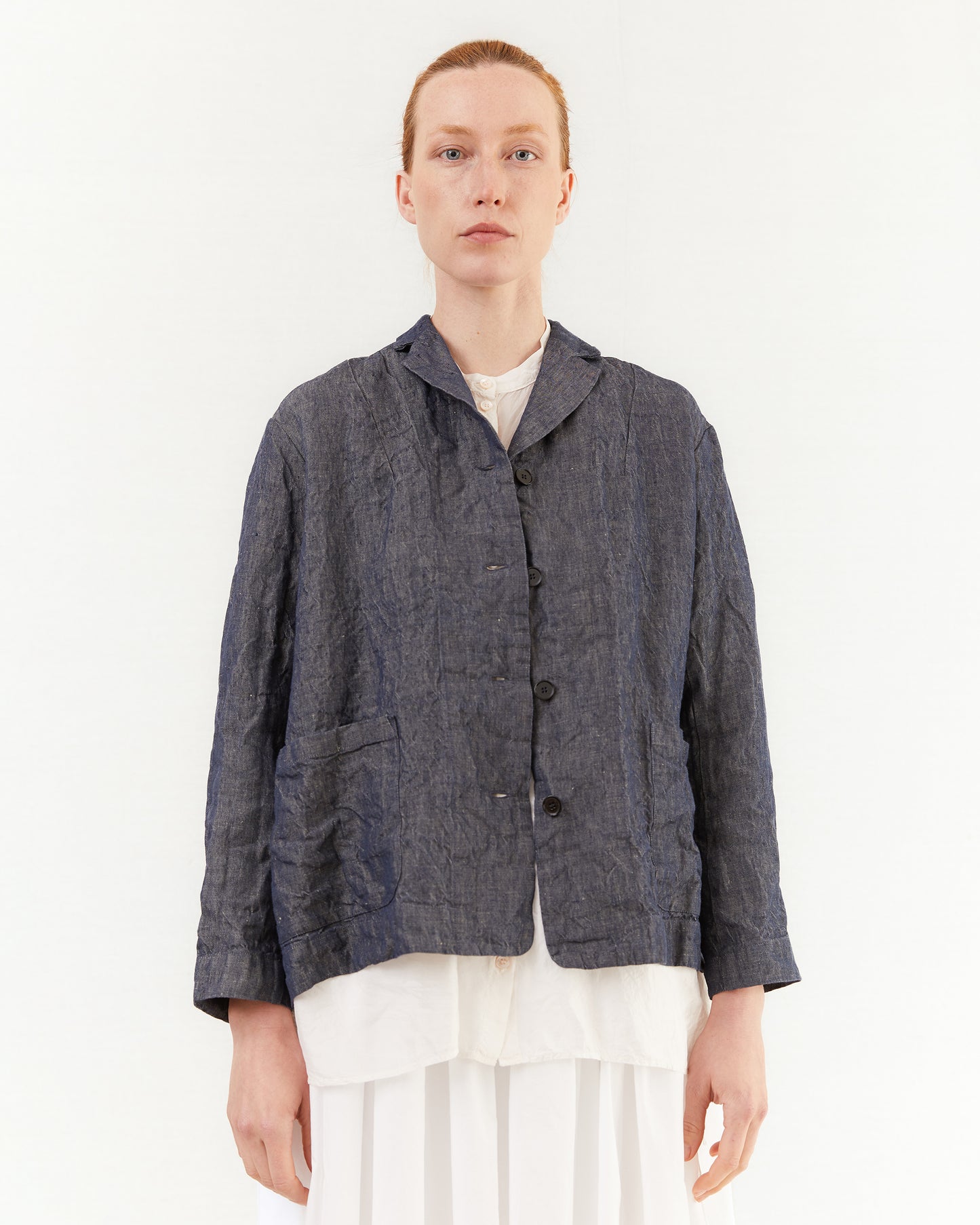 Manuelle Guibal Oversized Jacket Lijian in Denim