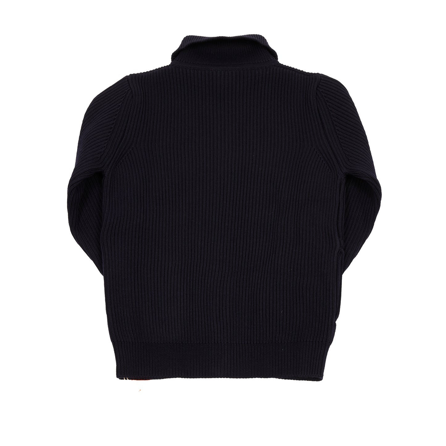 Andersen-Andersen Navy Full-Zip Sweater in Navy Blue
