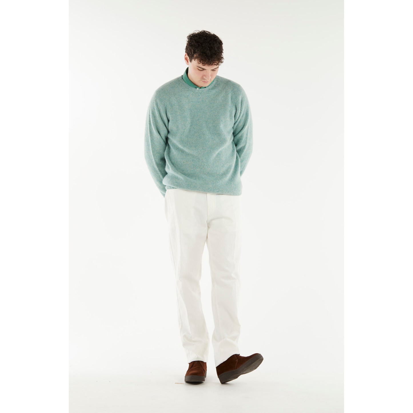Harley Lambswool Jumper in Haar