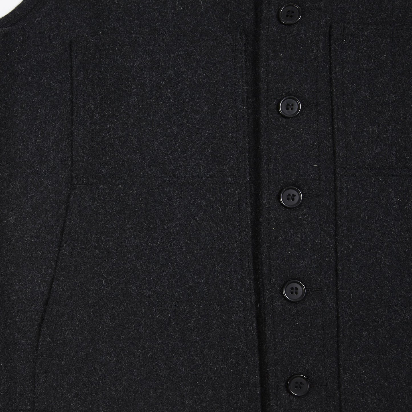 Filson Wool Mackinaw Vest in Charcoal