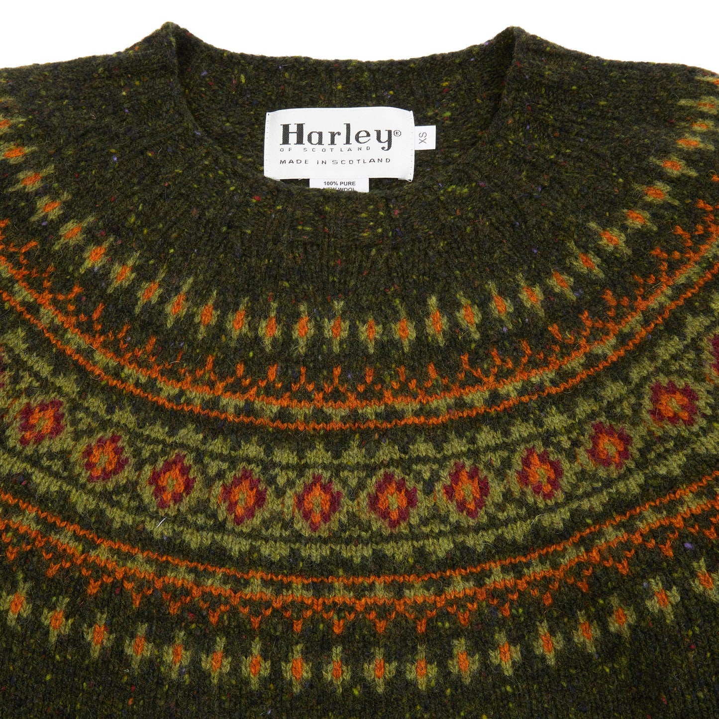 Harley Women's Fair Isle Yoke Donegal Jumper in Harris