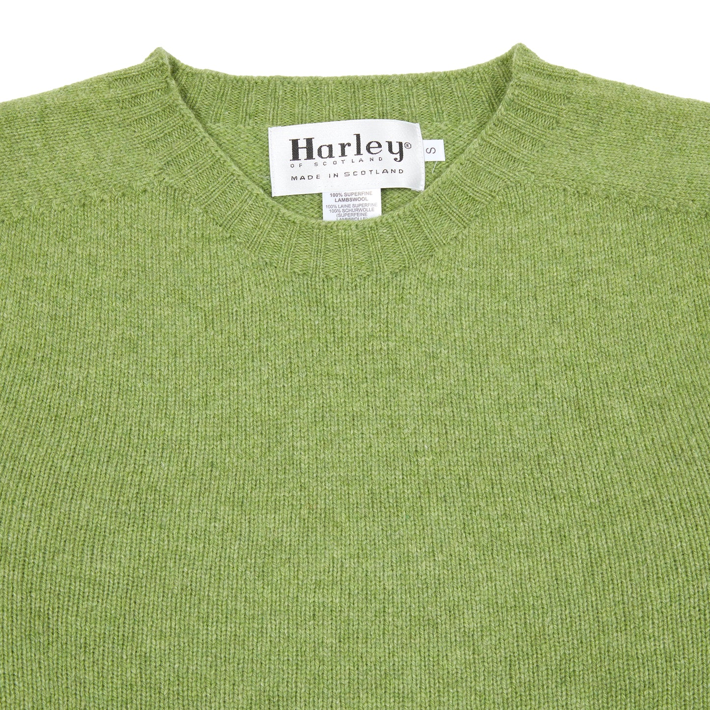 Harley Geelong Lambswool Jumper in Foliage
