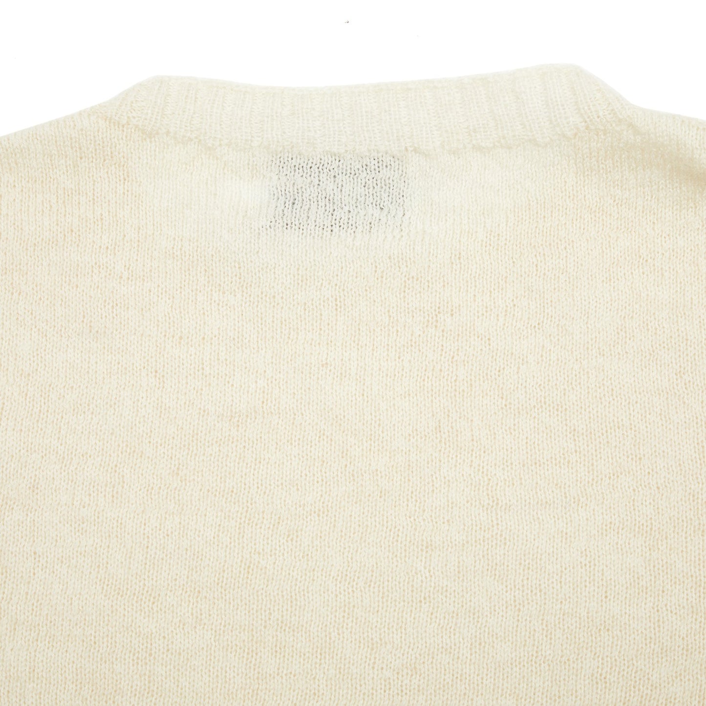 Harley Crew-Neck Voe True Shetland Jumper in White